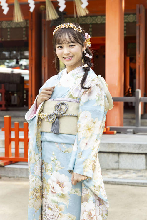 「はたちのつどい」に参加したHKT48大庭凜咲（（C）Mercury）