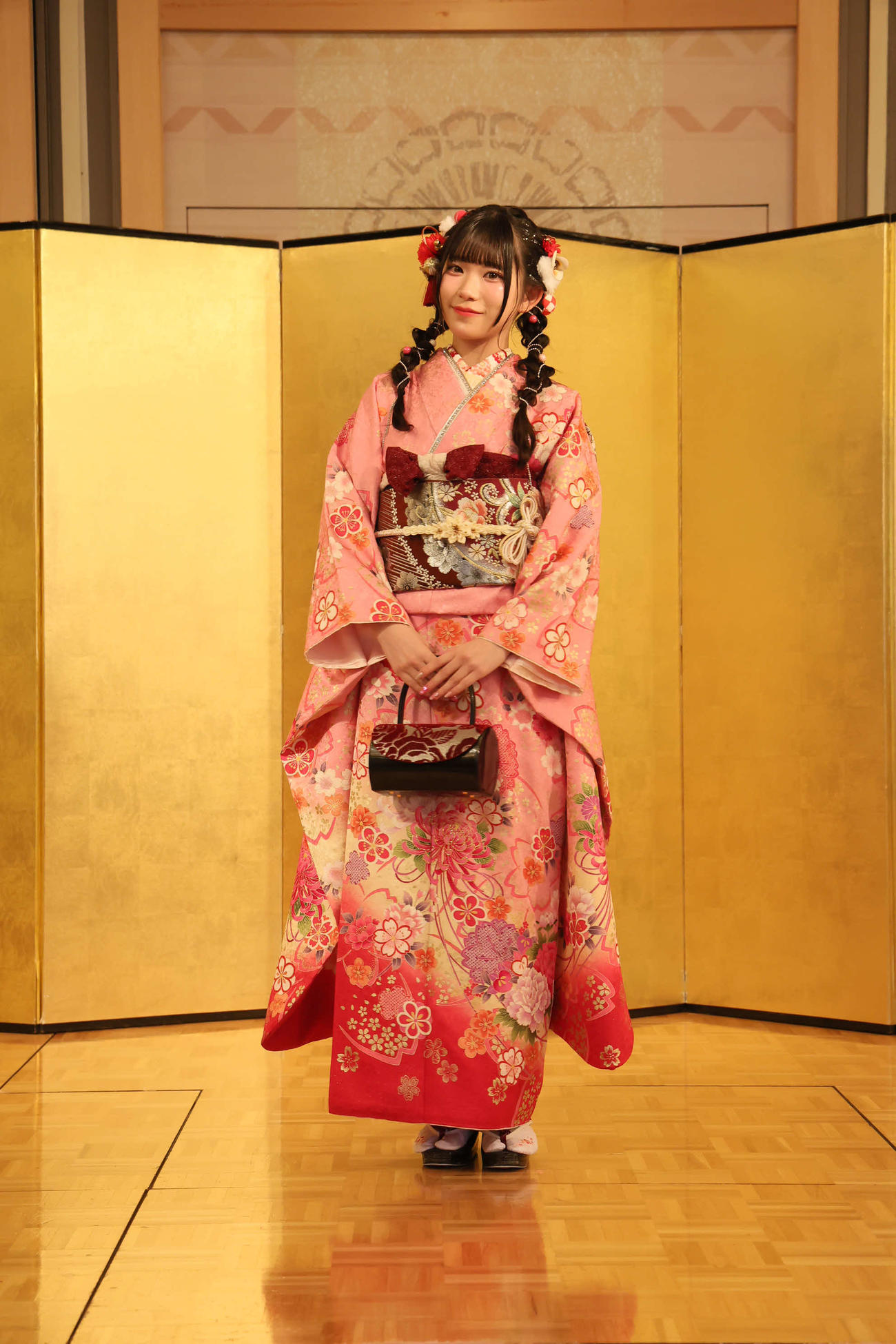 「二十歳のつどい」に参加したSKE48河村優愛（（C）2025 Zest, Inc.／衣装協力：株式会社清水屋）