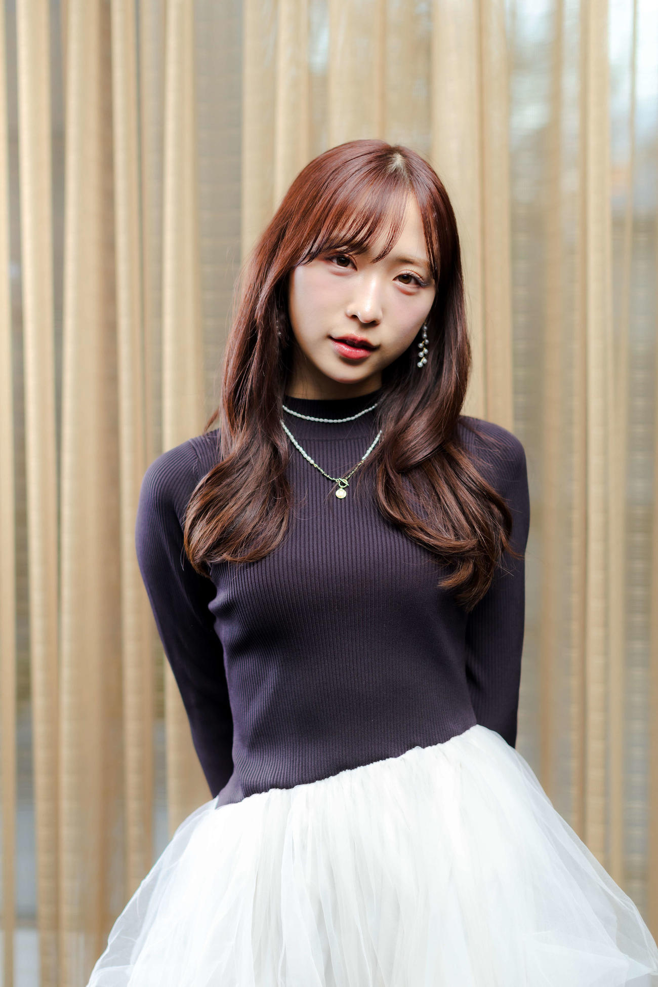 1stフォト＆スタイルブック「AB型の左利き」について語ったAKB48小栗有以（撮影・河田真司）