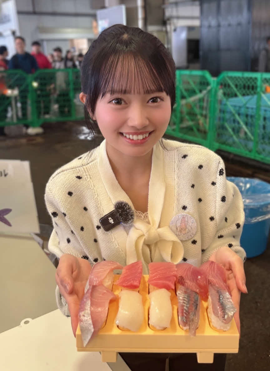 「小田原さかな特別アンバサダー」に認定されたAKB48花田藍衣（（C）AKB48）