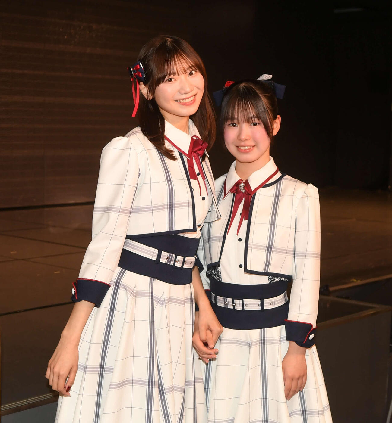 キャプテンの藤崎未夢（左）と5期生の皆川日和がオーディションについて対談