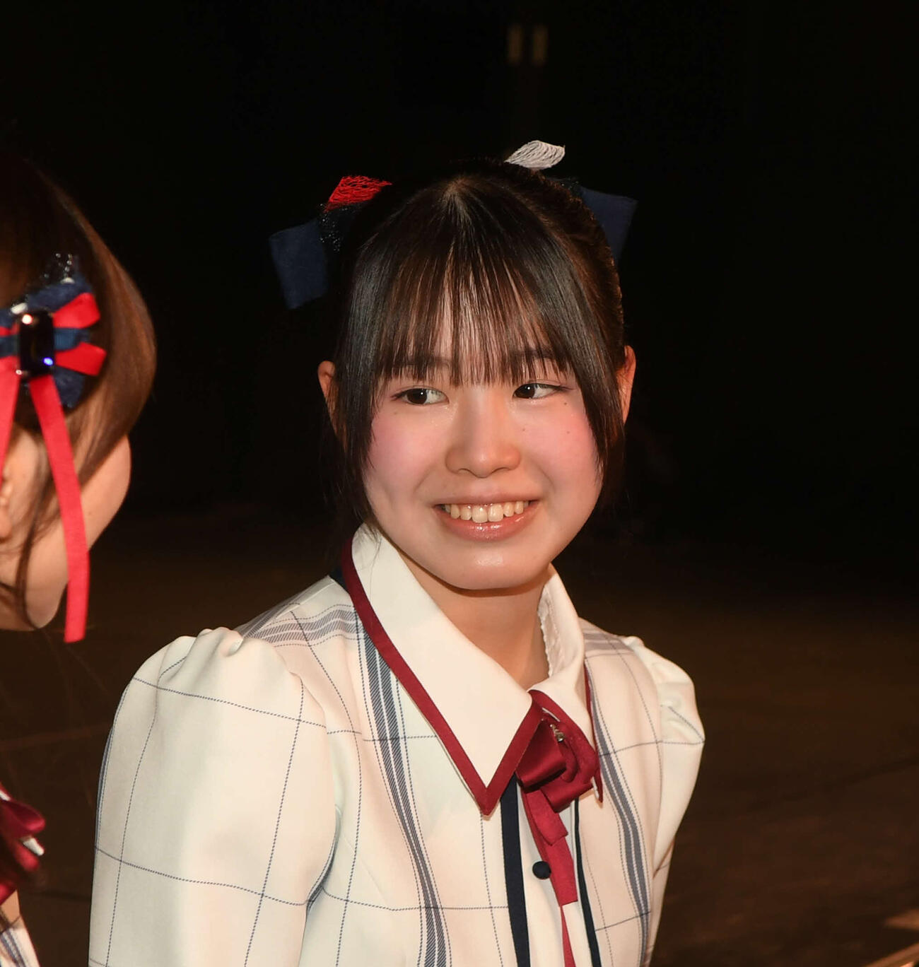 キャプテン藤崎未夢と初めて1対1で話し合い、笑みを浮かべる皆川日和