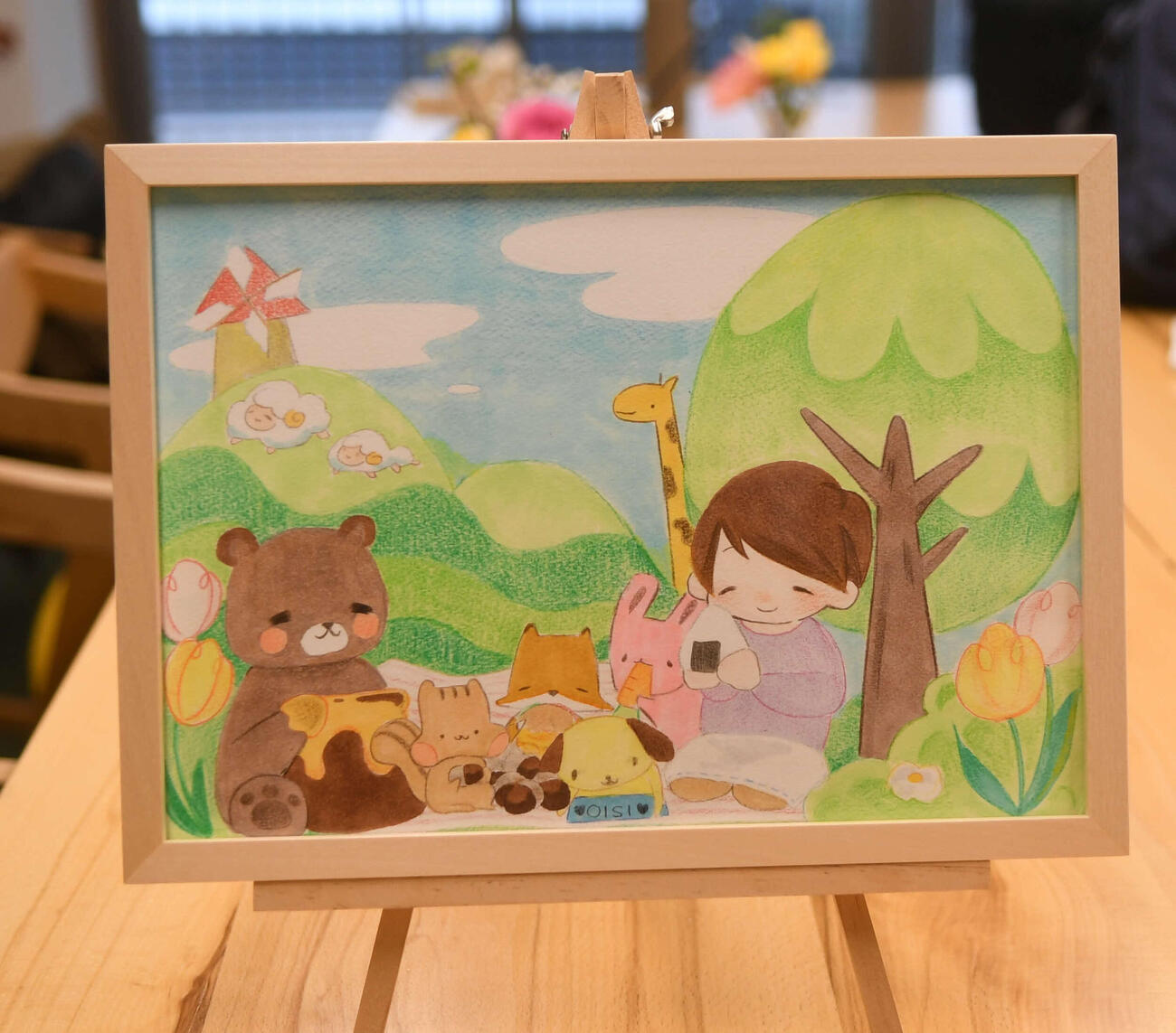 AKB48丸山ひなたが「ドナルド・マクドナルド・ハウスにいがた」に寄贈した自作のイラスト