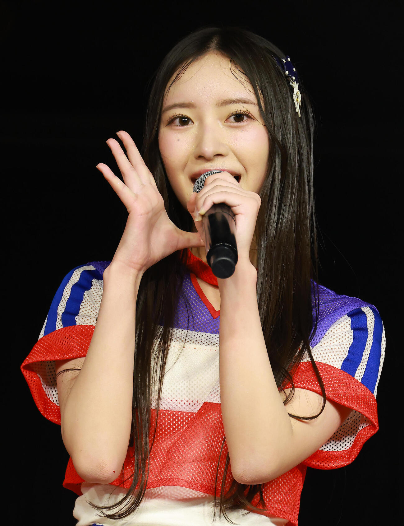 AKB48 21期研究生の森川優（撮影・中島郁夫）
