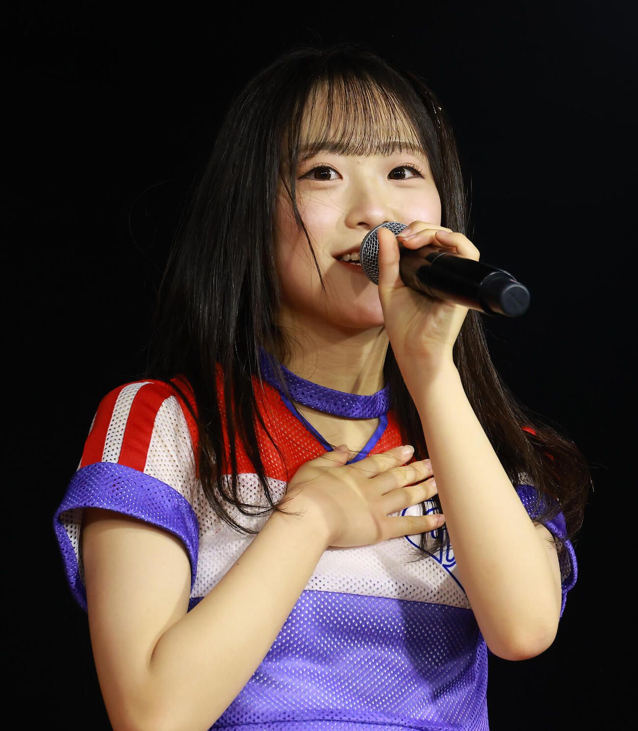 AKB48 21期研究生の髙橋舞桜（撮影・中島郁夫）