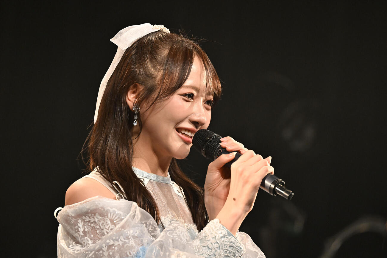 「STU48 SHOWCASE LIVE！1st～5th」でグループ卒業を発表したSTU48石田千穂（C）STU