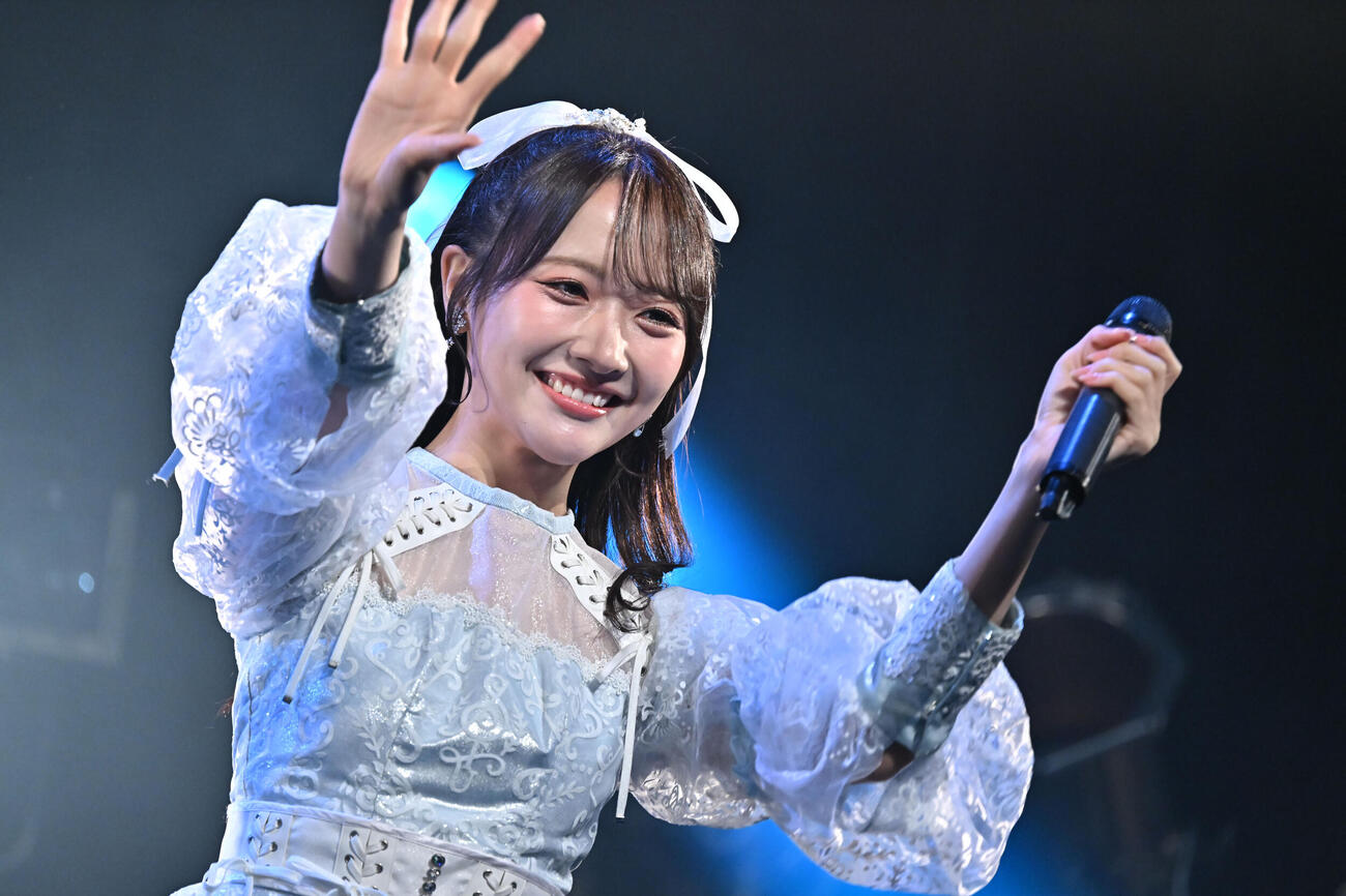 「STU48 SHOWCASE LIVE！1st～5th」でグループ卒業を発表したSTU48石田千穂（C）STU
