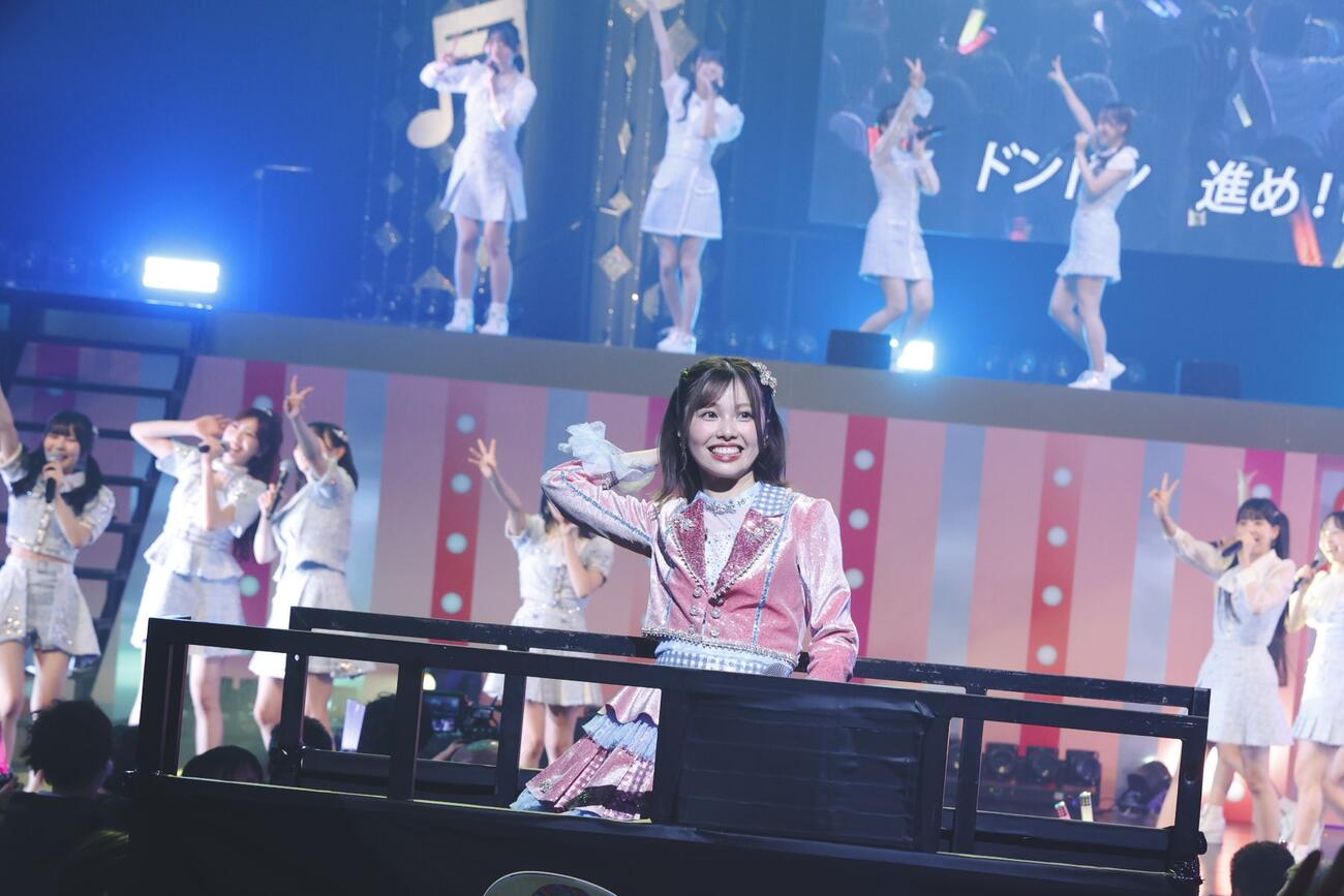 卒業コンサートを行ったHKT48地頭江音々（C）Mercury