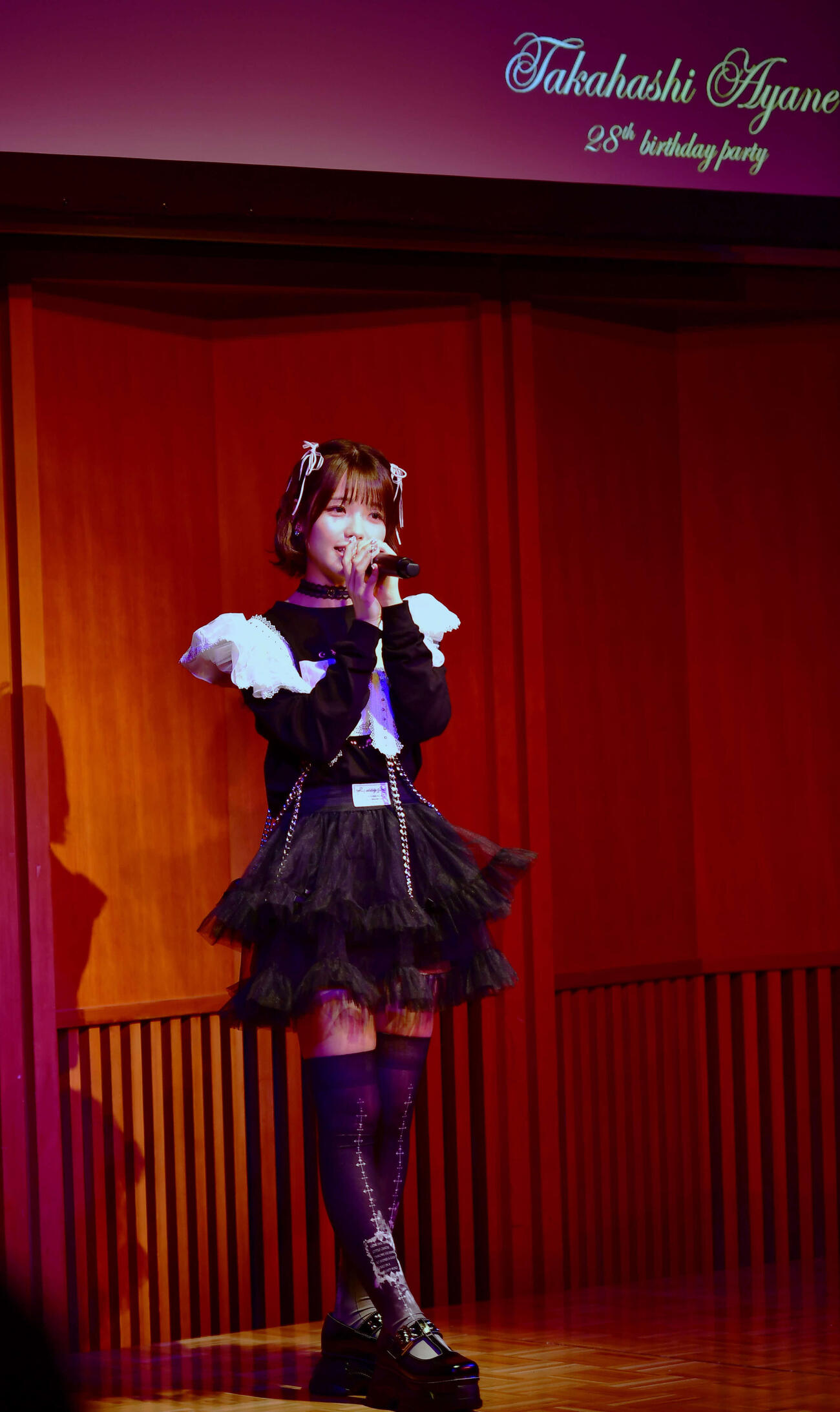 28歳の誕生日記念イベントを行ったAKB48の髙橋彩音（撮影・松尾幸之介）