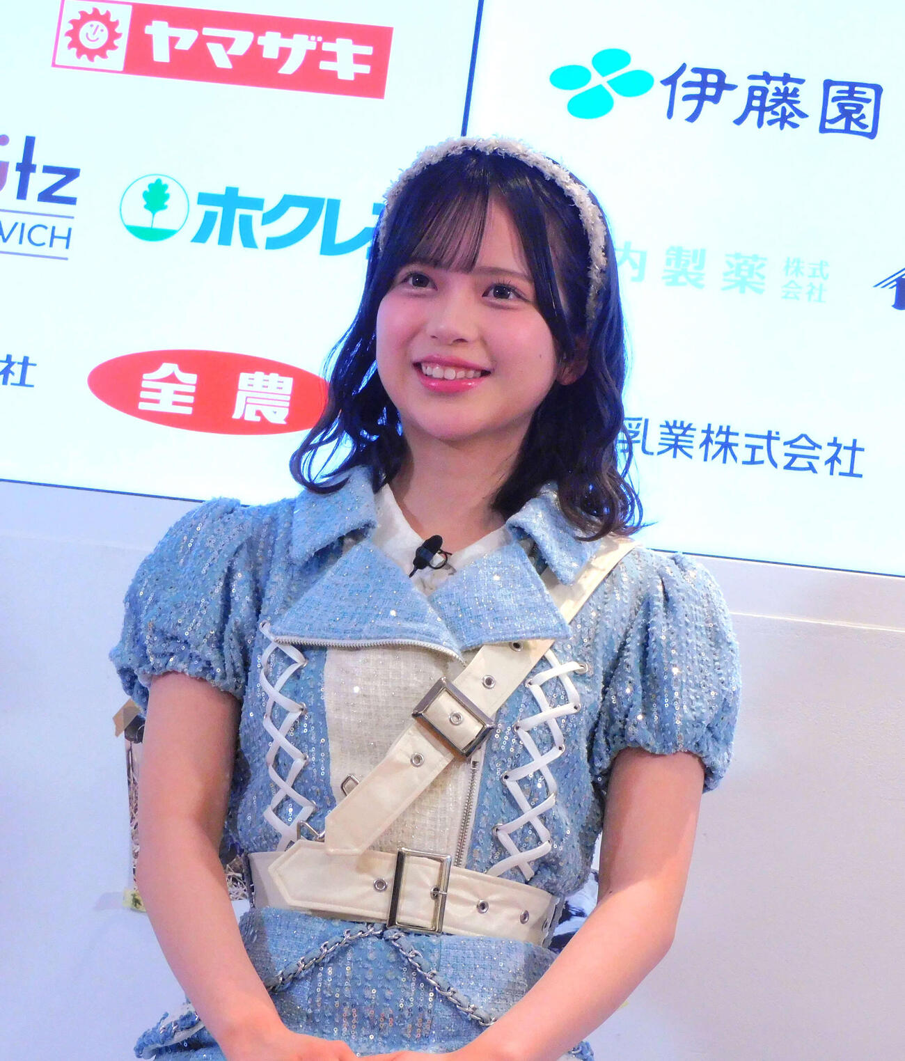 ニッポンエールプロジェクト協議会第7弾「北海道酪農応援」新商品発表会に登壇したAKB48川村結衣（撮影・寺本吏輝）