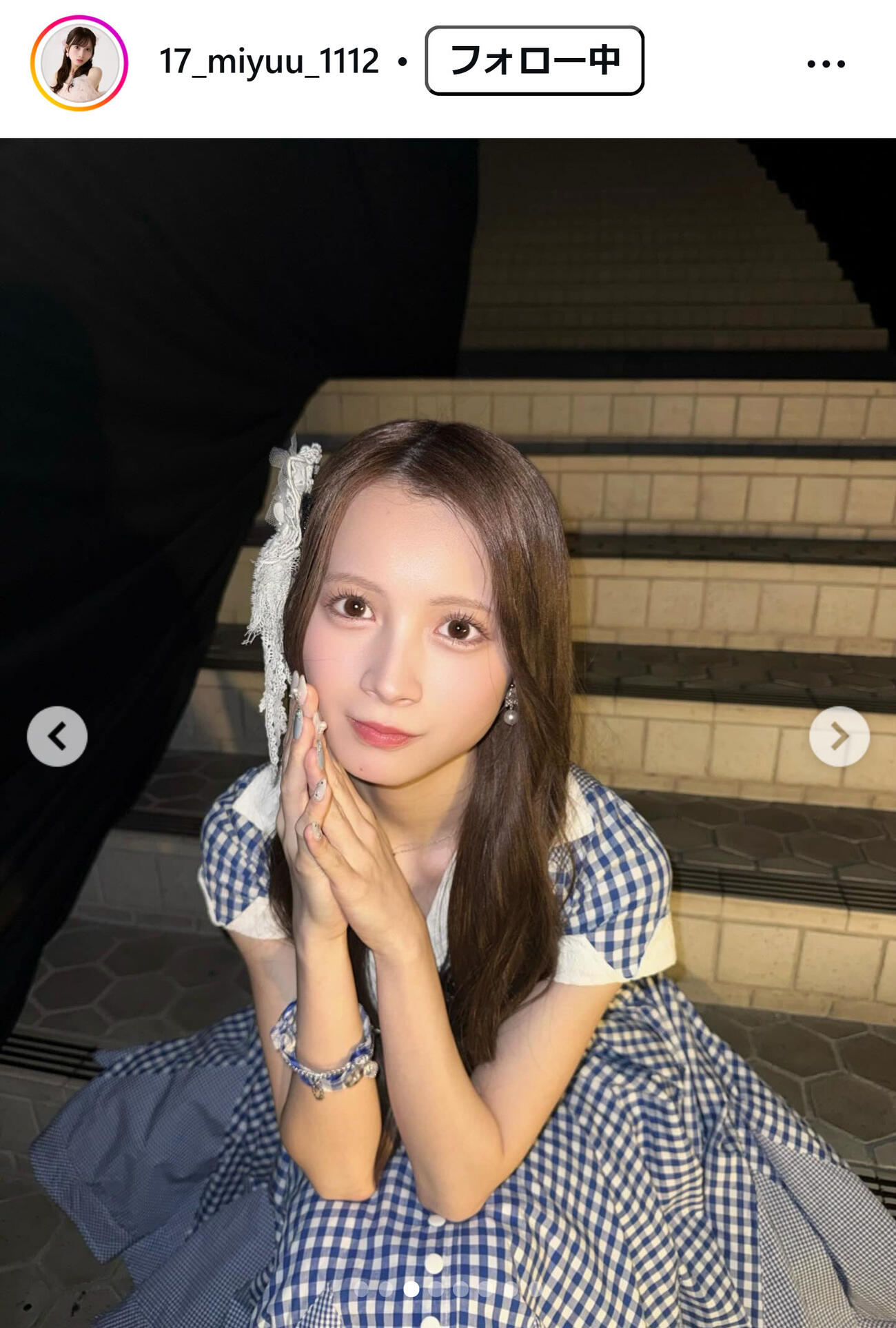 水島美結のインスタグラムから