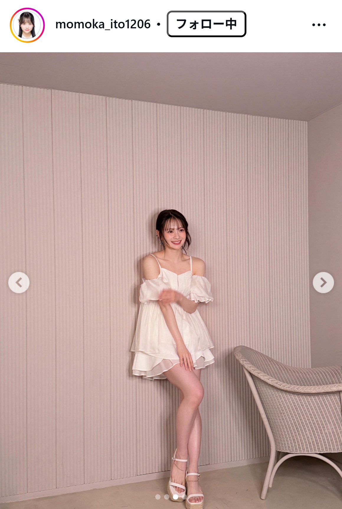 伊藤百花のインスタグラムから
