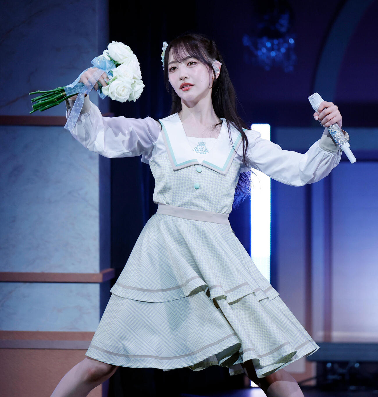 STU48石田千穂卒業コンサート　パフォーマンスを行う石田千穂（撮影・山本朝陽）