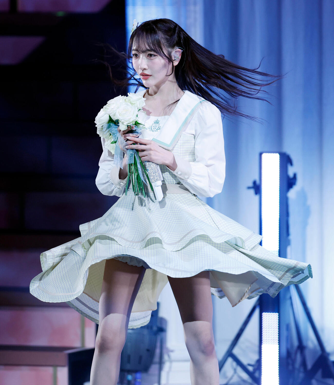 STU48石田千穂卒業コンサート　パフォーマンスを行う石田千穂（撮影・山本朝陽）