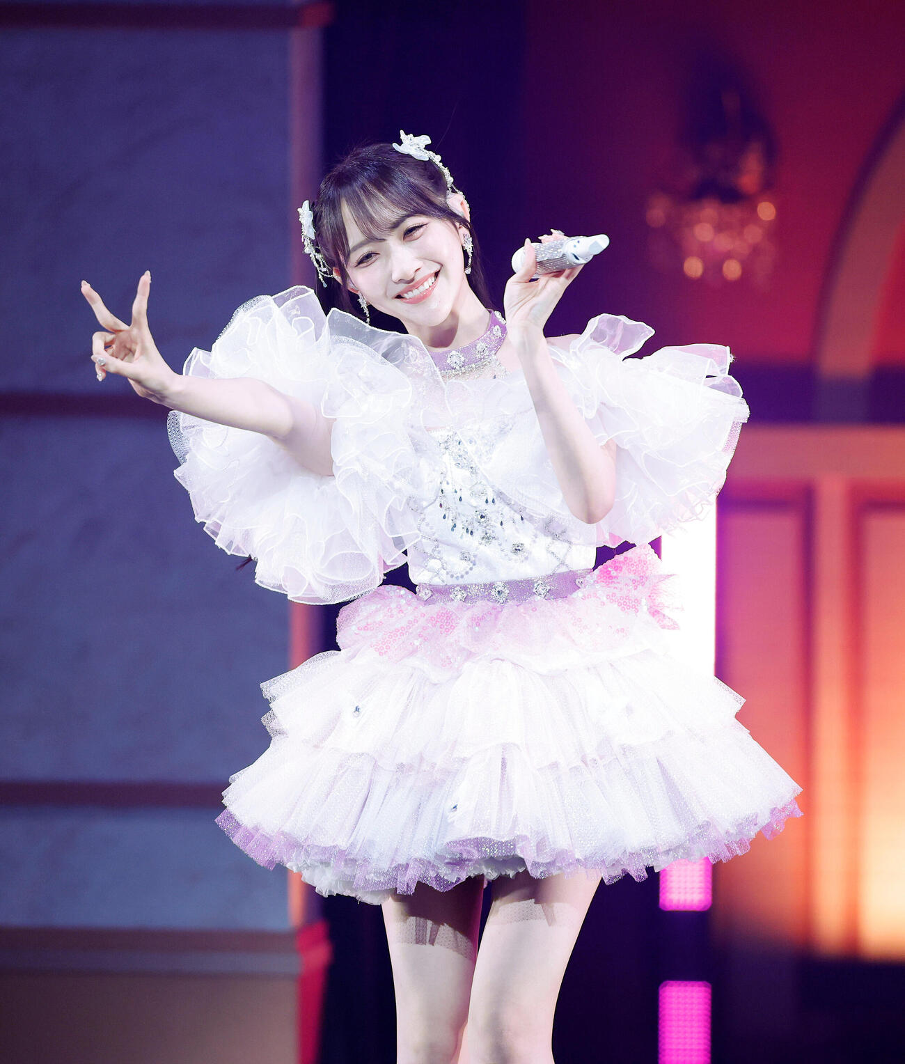 STU48石田千穂卒業コンサート　パフォーマンスを行う石田千穂（撮影・山本朝陽）