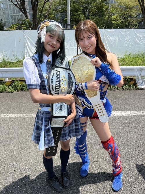 KLP48アマンダTIFプロレス参戦即王者戴冠「とってもうれしい」喜びつかの間すぐさま陥落