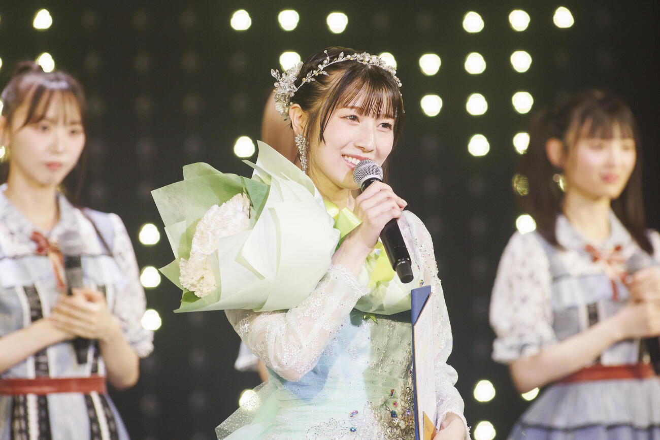 卒業公演を開催したNMB48安部若菜（C）NMB48