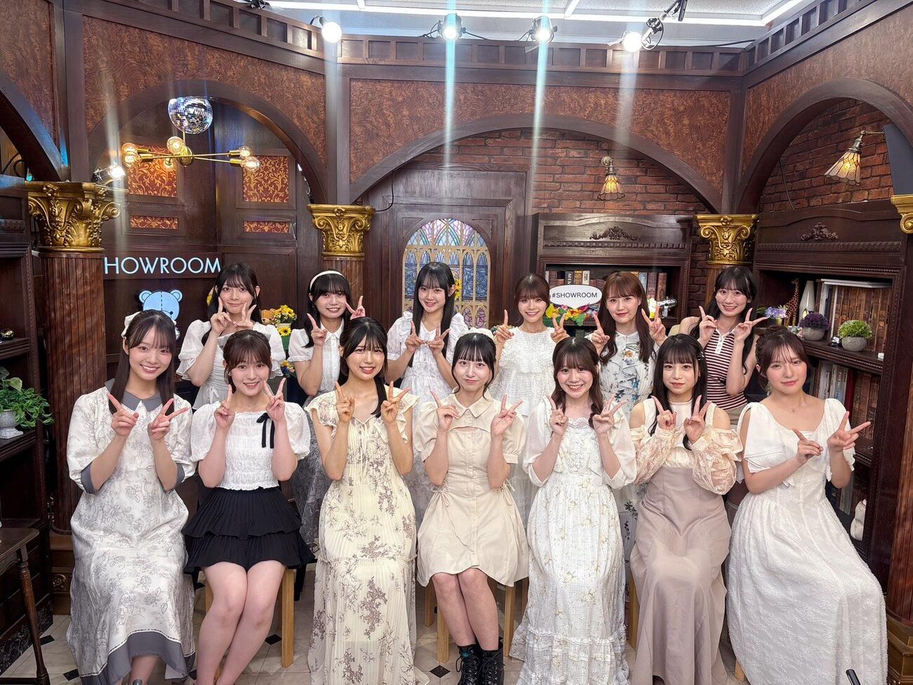 新シングル発売を発表したNGT48。前列左から2人目がセンターを務める北村優羽（C）Flora