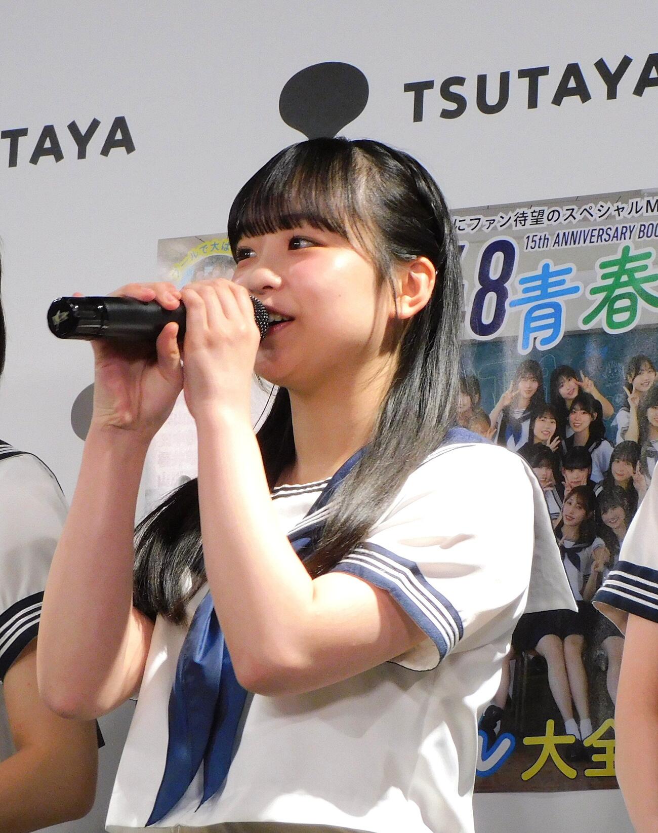 「HKT48 15th ANNIVERSARY BOOK　青春謳歌！」に登壇した龍頭綺音