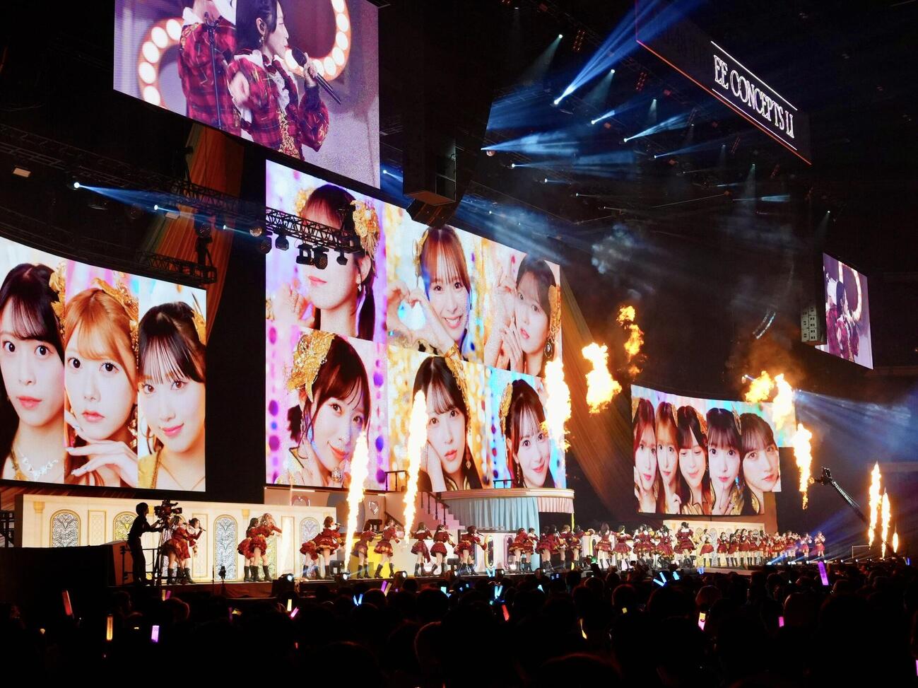 「推しが『好きish』コンサート」を盛り上げるAKB48（C）AKB48