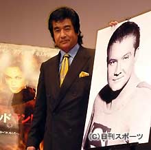 映画「ハリウッドランド」の試写会にゲストで出席した藤岡弘