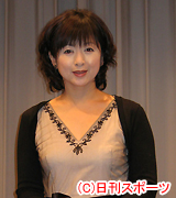 ショートムービーで保健室の先生役で出演している斉藤由貴（撮影・村上久美子）