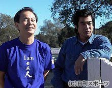 映画「Ｉａｍ　日本人」に出演した森田健作（左）と藤岡弘