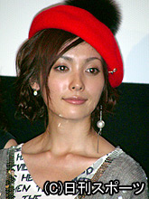 主演映画の試写会に出席した平山あや（撮影・梅田恵子）