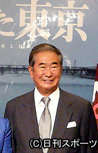 東京国際映画祭特別企画の発表会見に出席した石原慎太郎都知事