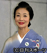 映画「待合室」の初日舞台あいさつに出席した富司純子（撮影・小林千穂）