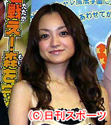 アニメ映画の完成披露試写会にゲスト出演した安達祐実(撮影・近藤由美子)