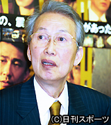 熊井啓監督（０１年１月２３日、撮影・長谷川元明）