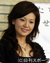 試写会でトークショーを行った南野陽子（撮影・近藤由美子）