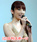 「夕凪の街　桜の国」の舞台あいさつに登場した田中麗奈（撮影・為田聡史）