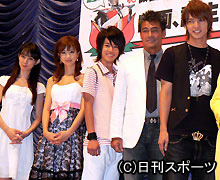 映画「仮面ライダー電王　俺、誕生！」の舞台あいさつ（撮影・小林千穂）