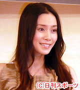 日本アカデミー賞優秀賞発表会見に出席した中谷美紀（撮影・近藤由美子）