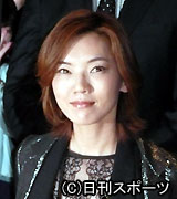 初主演映画の舞台あいさつに出席した和央ようか（撮影・近藤由美子）