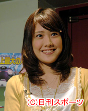 ゲスト声優となった福田沙紀（撮影・赤塚辰浩）