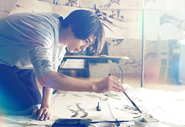 (C)砥上裕將／講談社　(C)2022映画「線は、僕を描く」製作委員会