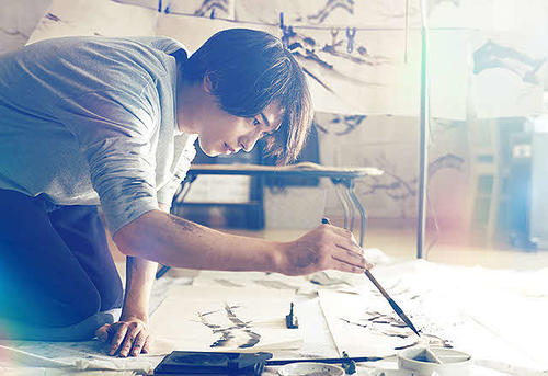 (C)砥上裕將／講談社　(C)2022映画「線は、僕を描く」製作委員会