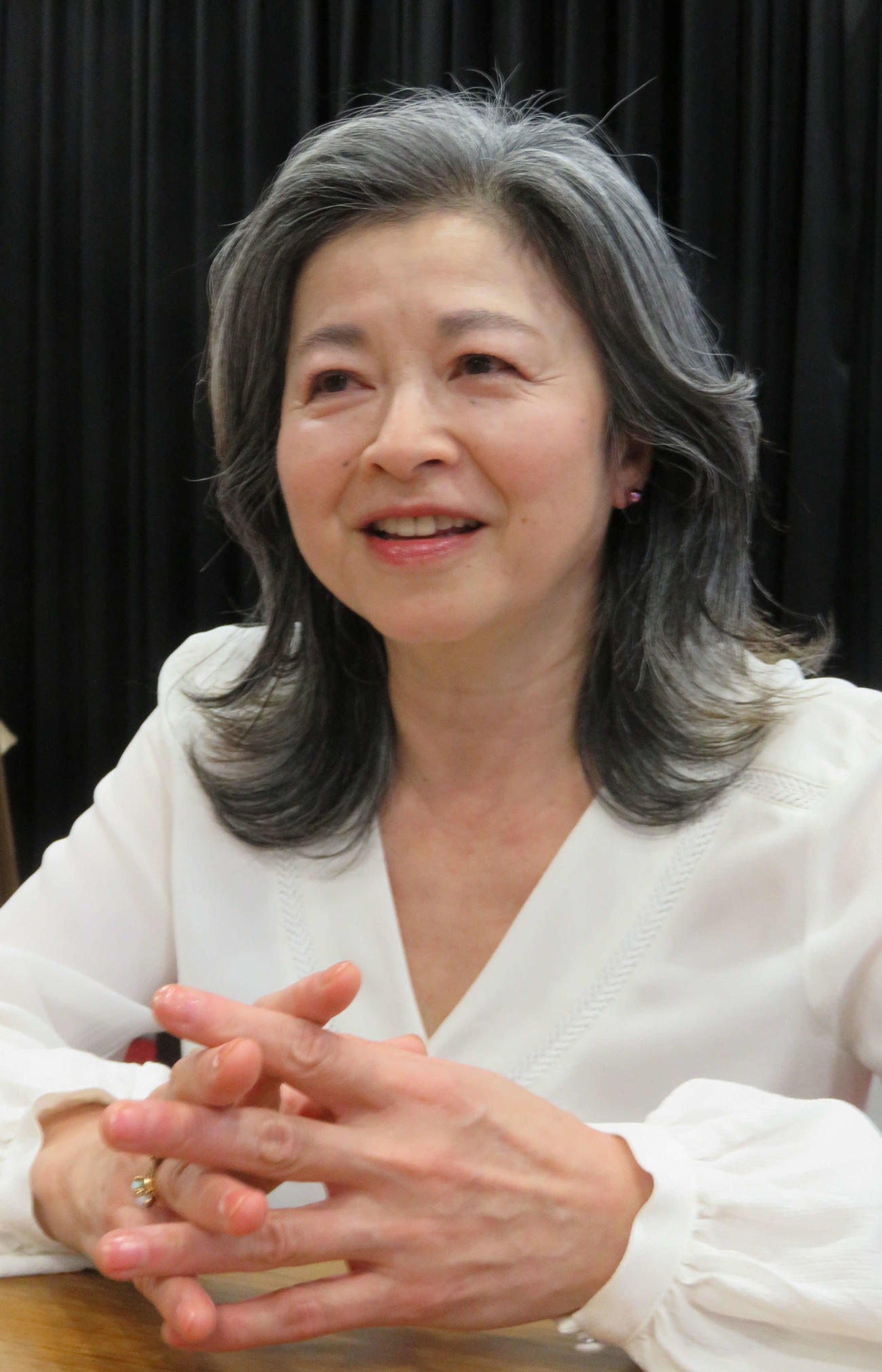 初監督作品への思いを語る石田えり