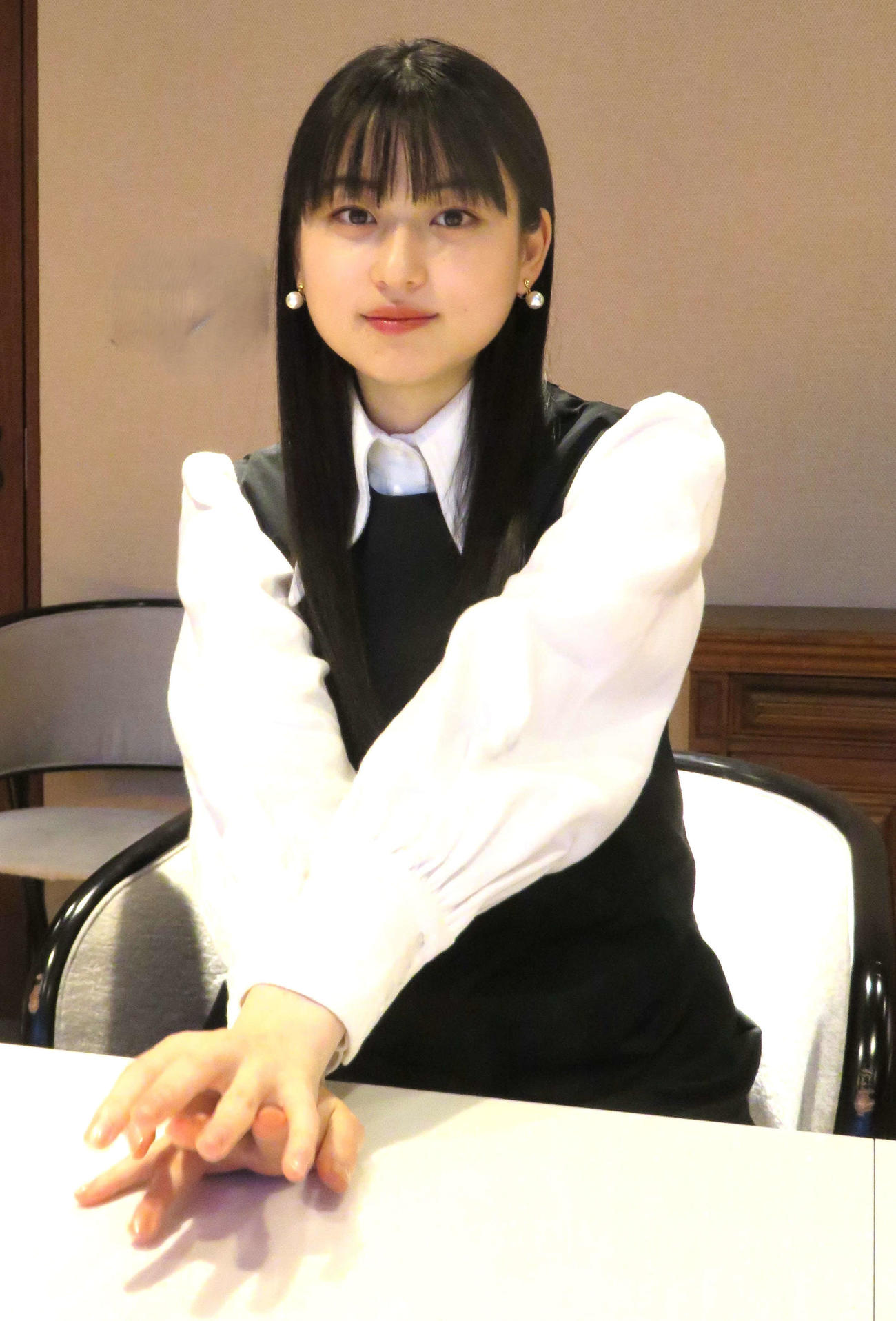 撮影中の思いを語る菊池日菜子