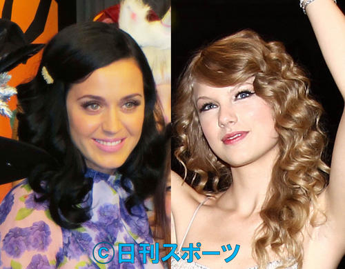 ケイティ・ペリー（左）とテイラー・スウィフト