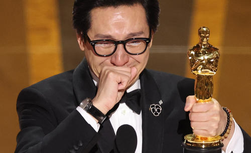 アカデミー賞 助演男優賞を受賞したキー・ホイ・クァン(ロイター)