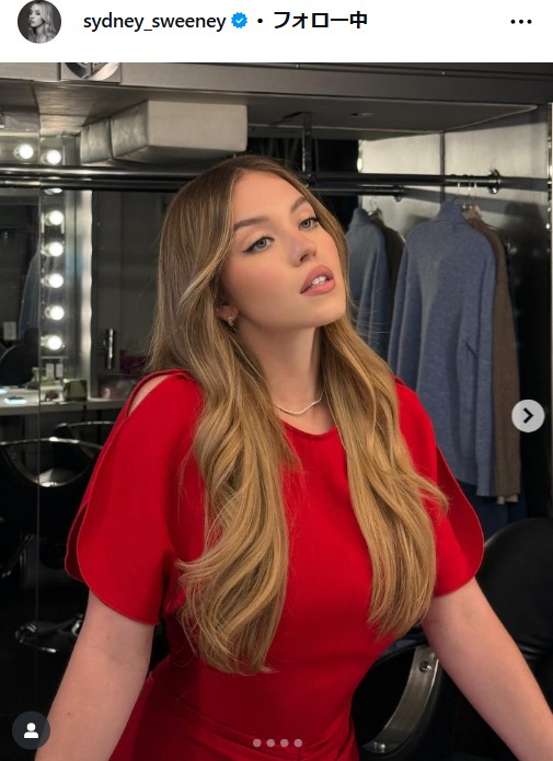 シドニー・スウィーニーのインスタグラムから