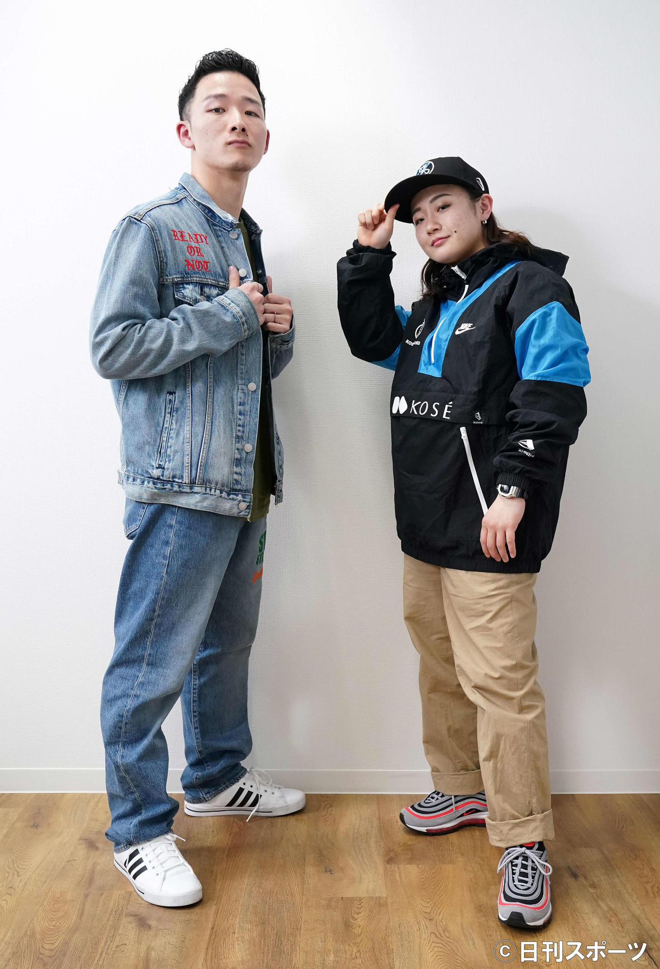 対談を行ったCyberAgent Legitの地獄（左）とKOSE 8ROCKSのAYANE（撮影・江口和貴）
