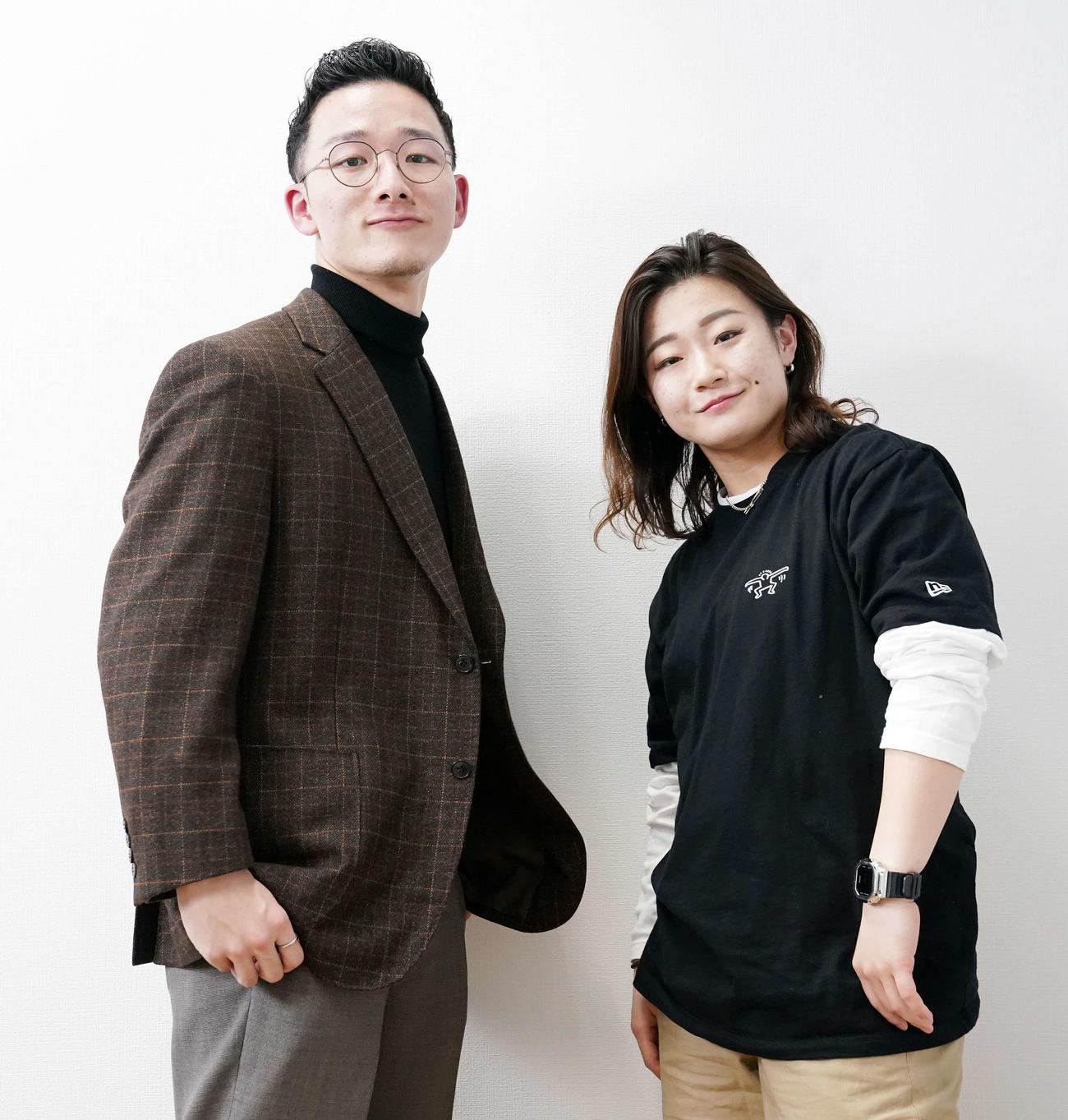 対談を行ったCyberAgent Legitの地獄（左）とKOSE 8ROCKSのAYANE（撮影・江口和貴）
