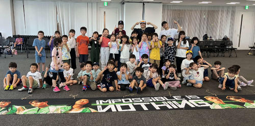 5歳から小3までの参加者。最後列左からAYUNA、KAI→、KANATO
