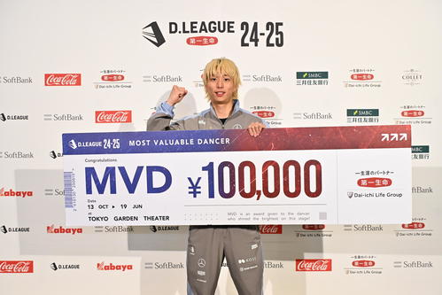 MVDに選ばれたKOSE 8ROCKSのTaichi（C）24－25D.LEAGUE