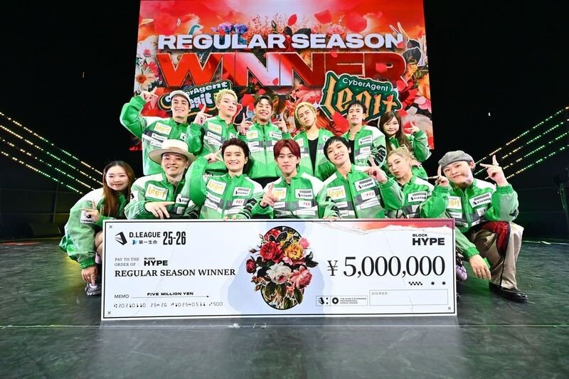 シーズン優勝4連覇のCyberAgent Legit（C）D.LEAGUE25⁻26